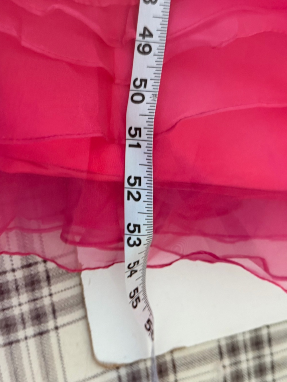 May Queen Couture Vintage Strapless Barbie Hot Pink Beaded Ruffle Gown NWOT 6 - Picture 8 of 16